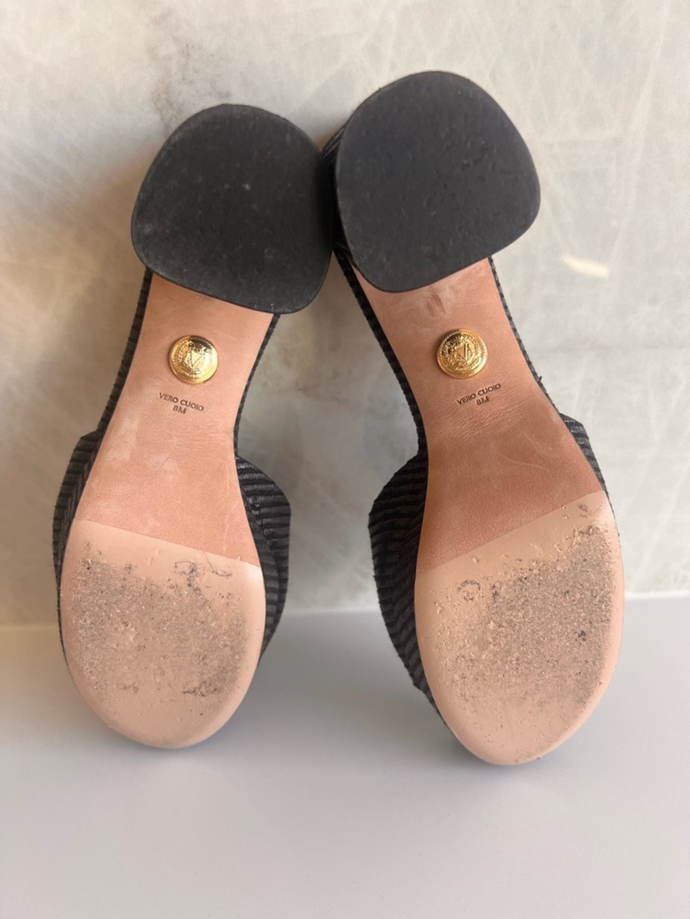 Veronica Beard Block Heel Mules - Picture 6 of 8
